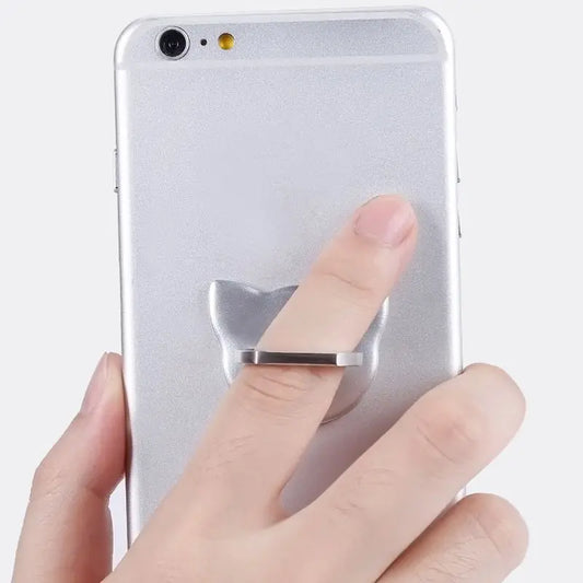 Anneau de doigt de chat Support de téléphone portable