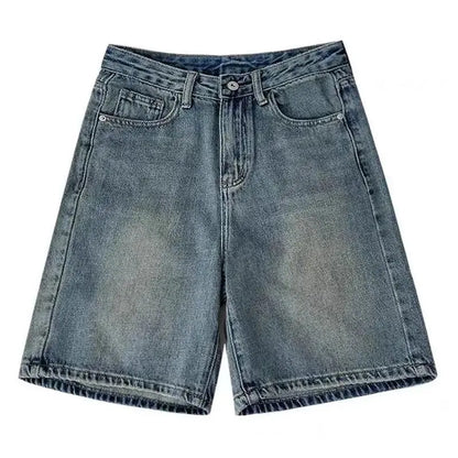 Printemps été femmes décontracté Denim Shorts mode femme jambe large jean court genou longueur Denim pantalon femmes taille haute Shorts filles