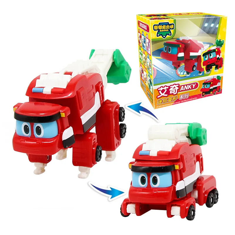 Min Gogo Dino ABS déformation voiture/avion figurines REX/PING/VIKI/TOMO Transformation dinosaure jouets pour enfants cadeau