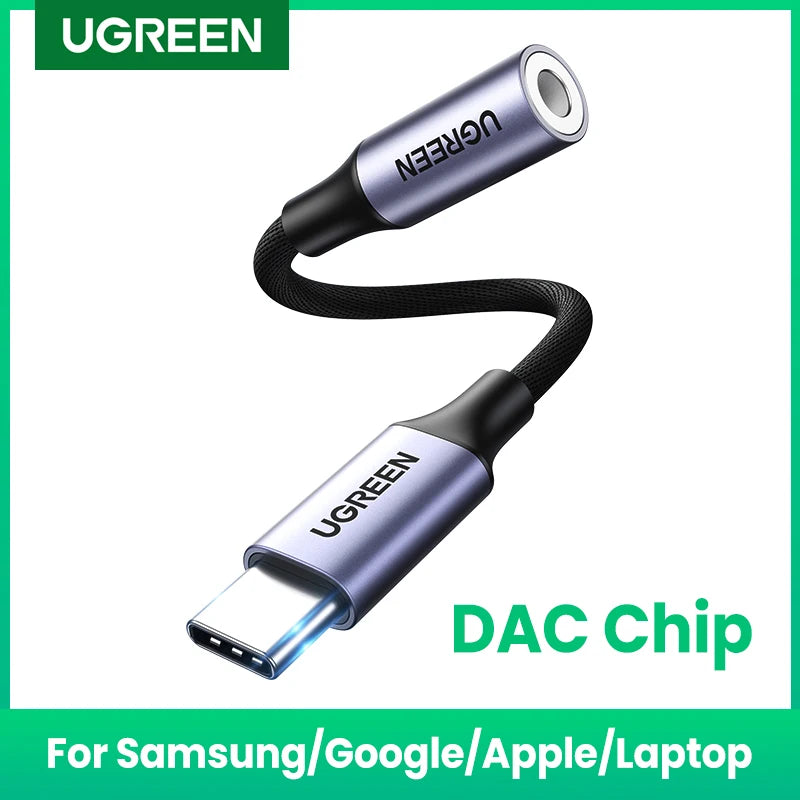 UGREEN-Câble USB Type-C vers 3.5mm pour écouteurs