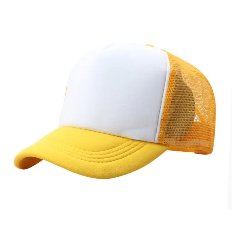 Casquettes décontractées pour enfants garçons et filles casquette de baseball enfants casquettes de soleil respirant demi-maille toutes saisons unisexe réglable chapeau de camionneur