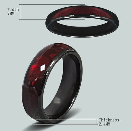 Ntag216 NFC bague en céramique époxy Programmable 888 octets pour hommes ou femmes bague cadeau