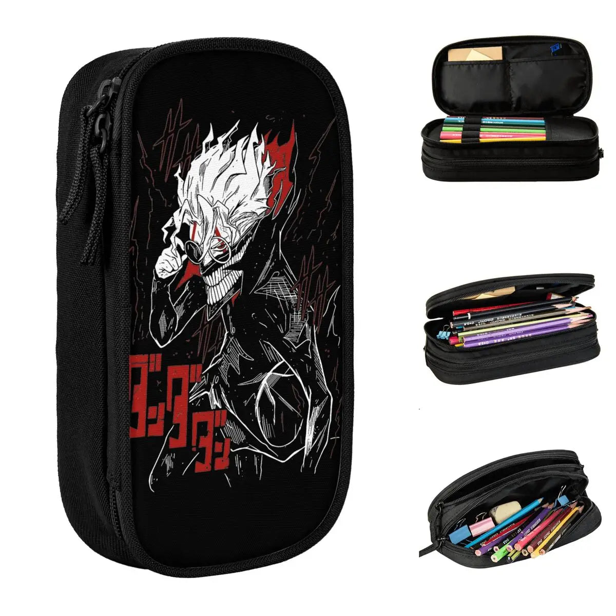 Dandadan Okarun-Trousse à Crayons Rétro Anime, Boîte à Stylos Créative, Sacs à Crayons pour Enfants, Grand Rangement, Fournitures Scolaires, Trousse Cosmétique