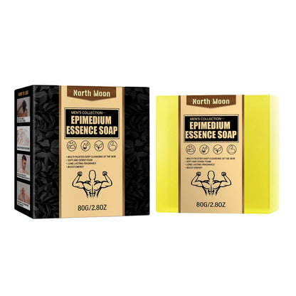 Epimedium Essence Soap 80g Barre de savon de lavage intime pour hommes Savon parfumé masculin Barre de lavage du corps pour parties intimes en profondeur