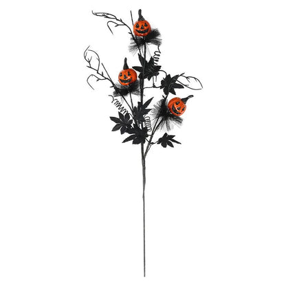 Décorations d'Halloween, bouquet de coups de citrouille d'horreur noire, ornements de fête