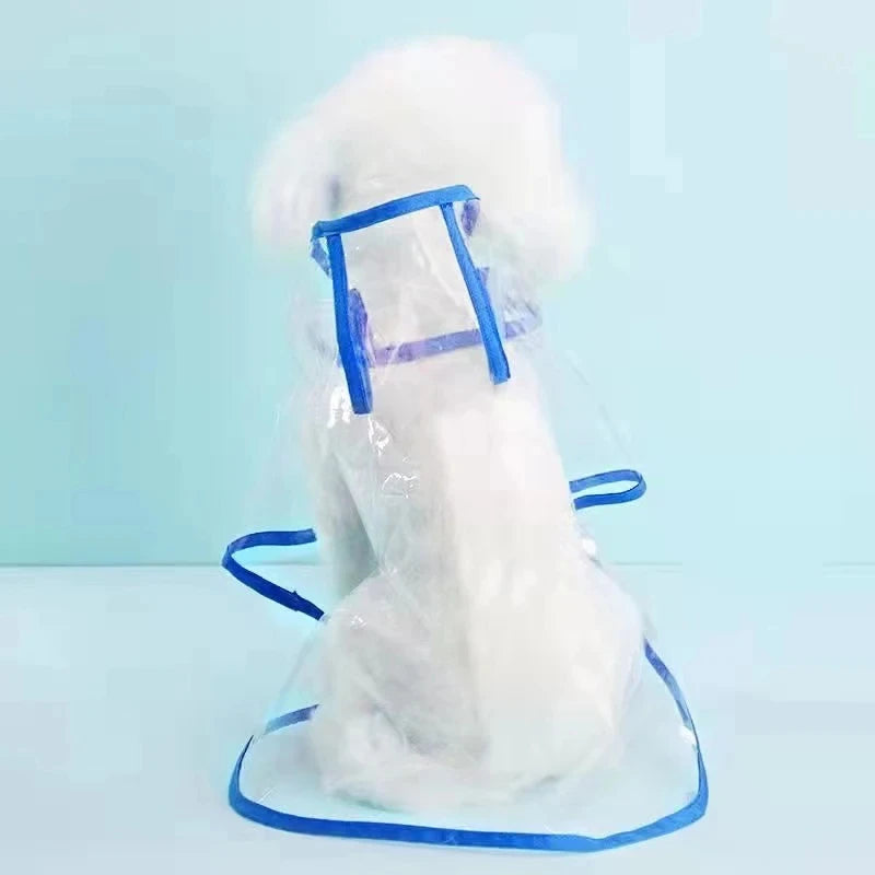 Vêtements de pluie transparents pour chien