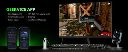 AIMZENIX AX200PRO Keyboard and Mouse Adapter, High Performance Converter | Compatible with Popular FPS Games | PC and NS Platforms