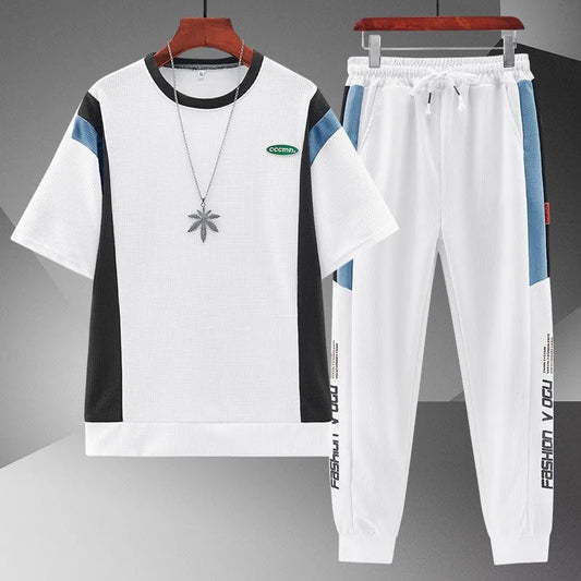 T-shirt à Manches Courtes pour Homme, Décontracté, Confortable, Grande Taille, dehors de Haute Qualité, Ensemble Deux Pièces, Nouvelle Mode Été 2023