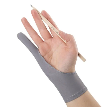 Stylet noir bleu gris rose Anti-salissure anti-rayures gant à deux doigts tablette dessin gant peinture gant écran gant