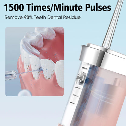 Irrigateur buccal électrique Portable, hydropulseur, blanchiment des dents, Jet d'eau dentaire sans fil, outils de nettoyage des dents pour la maison et les voyages
