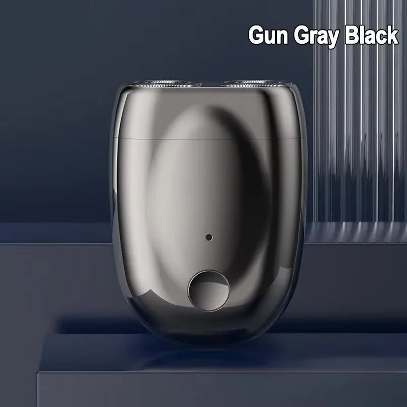 Mini rasoir électrique Double tête pour hommes, tondeuse à barbe Portable, rasoir de poche étanche IPX7