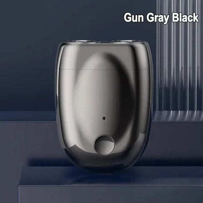Mini rasoir électrique Double tête pour hommes, tondeuse à barbe Portable, rasoir de poche étanche IPX7