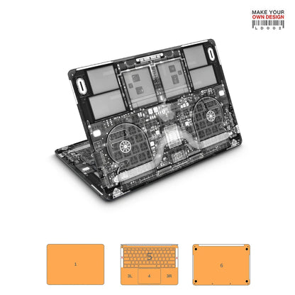 autocollant de peau coloré pour Macbook Pro