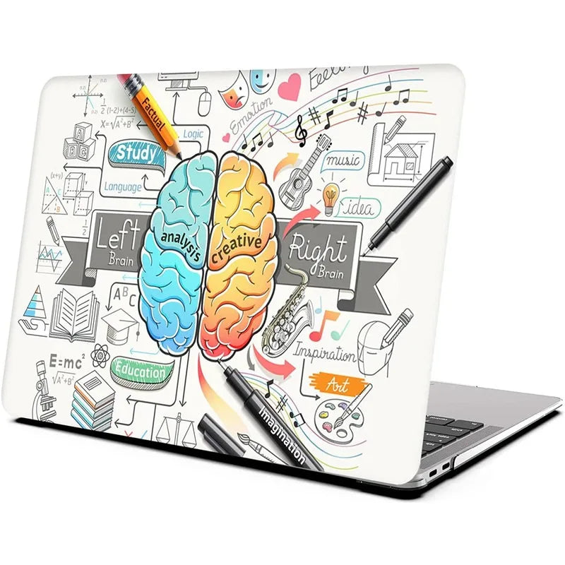 Pour 2012 2013 2014 2015 Retina 13 couverture cerveau scientifique différent pour Macbook Pro 13 pouces étui A1502 A1425 coque de protection rigide
