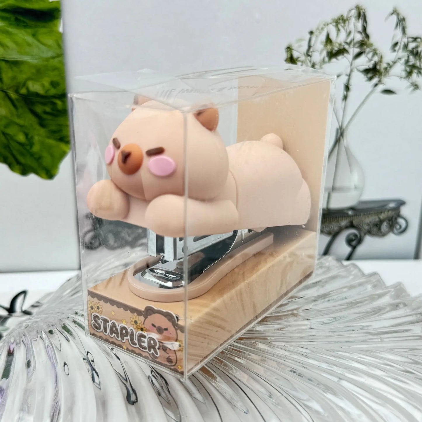 Sanrio – agrafeuse Style point de dessin animé, Figurine en Silicone, dissolvant d'ongles de bureau, agrafeuse pour enfants, reliure de bureau, fournitures pour étudiants