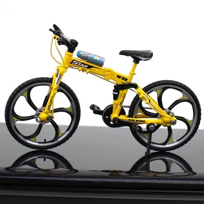 Modèle de vélo en métal moulé sous pression, échelle 1:10, ville pliée, course sur route, cyclisme, Mini vélo pour Collection, ami, cadeau pour enfants, jouets pour garçons
