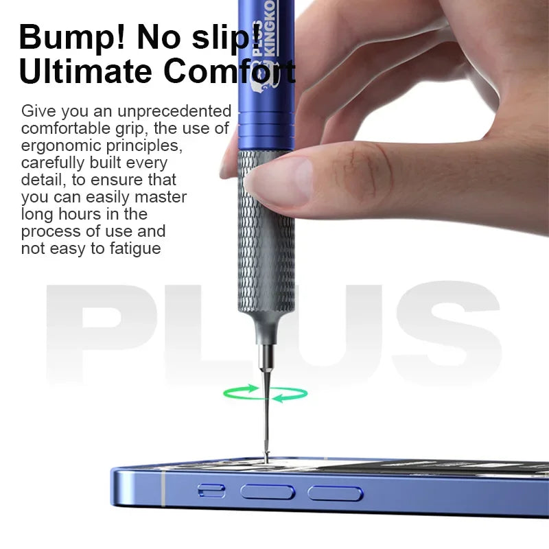 Kit de tournevis de réparation universel pour l'entretien des tablettes de téléphone portable, mécanique KING KONG PLUS, pilotes de boulons à ouverture Extra dure