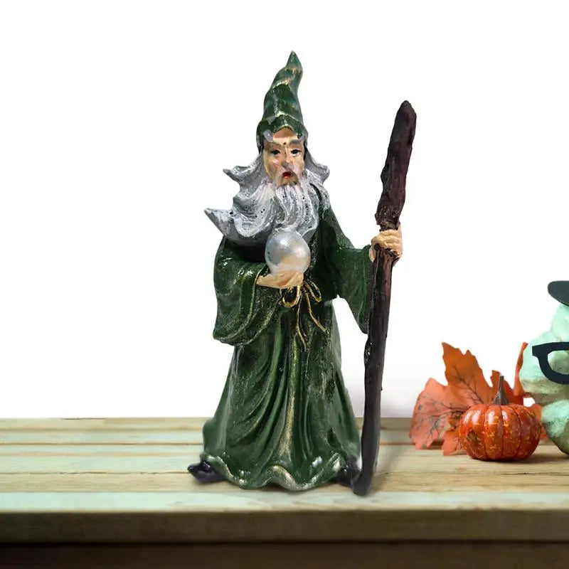 Figurine de Sorcière d'Horreur d'Halloween, Ornements de Décoration de Bureau, Bricolage pour ix, Jardin, Joyeuses Vacances d'Halloween, Décor de Bar