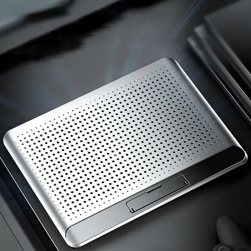 Support de refroidissement pour ordinateur portable à panneau métallique, ventilateur de refroidissement pour ordinateur portable de jeu, tapis de refroidissement pour ordinateur portable de 17 pouces