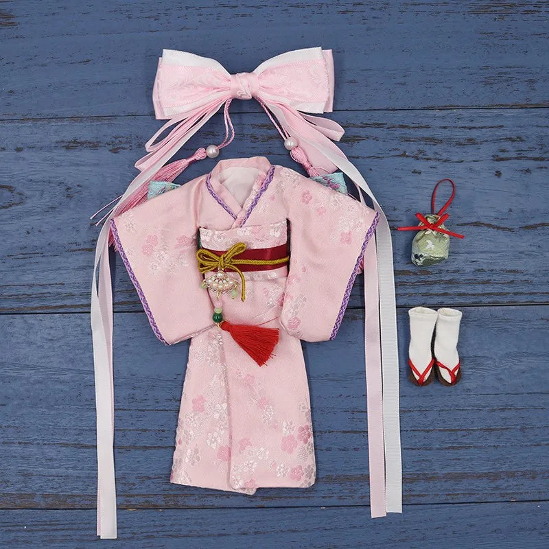 Vêtements kimono de poupée Blyth faits à la main, vêtements de poupée Blyth OB22 24, oreilles de lapin, robe de princesse pour Ymy Licca Azones Ob24 Ob27 Fr
