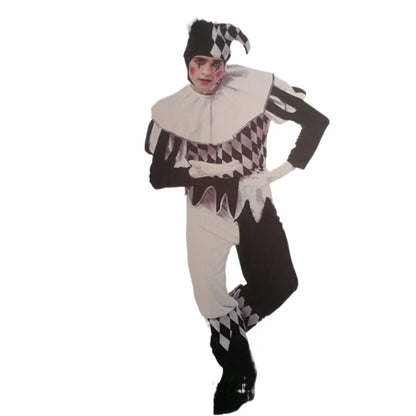 Costumes d'Halloween drôle et amusant, Costume de Clown Cosplay et chapeau pour adultes, hommes et femmes, ensemble innovant, déguisement de carnaval, fête