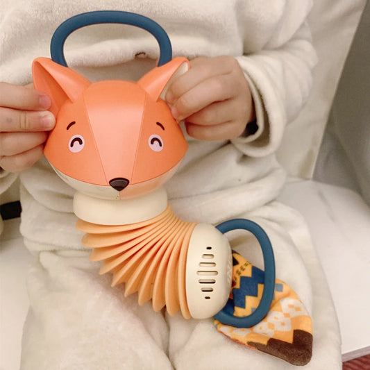 Jouets éducatifs en accordéon de renard pour bébé, Animal de dessin animé, insectes, éducation précoce, jouet d'apprentissage de la musique, cadeau pour garçon et fille