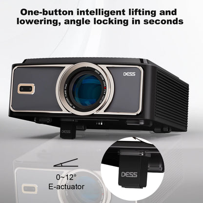 DESS projecteur Full HD 4K 1080P 2500NASI double bande Wifi 6 BT5.2 projecteur Portable bureau maison Android cinéma projecteur intelligent 3D