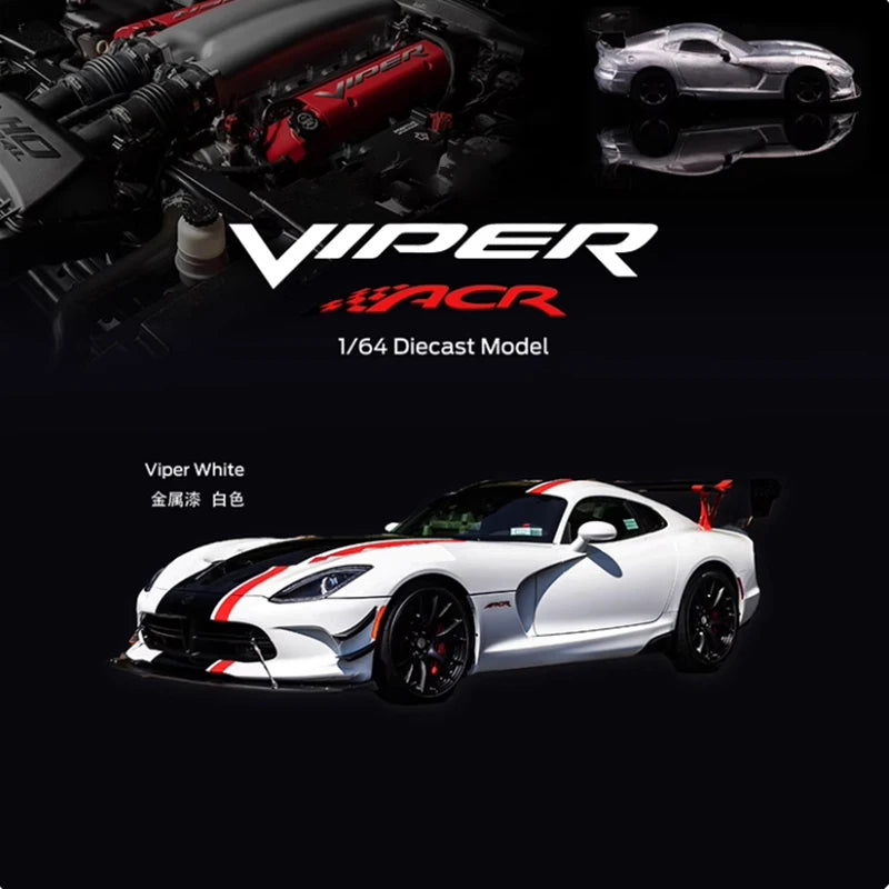 Hone – modèle de voiture de Simulation en alliage moulé sous pression, échelle 1:64, Viper MK3 ACR, classiques, Souvenir pour adultes, cadeau, loisirs et jouets