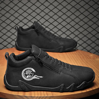 Bottes de rinçage à semelle souple pour hommes, baskets montantes, chaussures d'extérieur, mocassins polyvalents, chaussures de marche confortables et décontractées, nouvelle mode