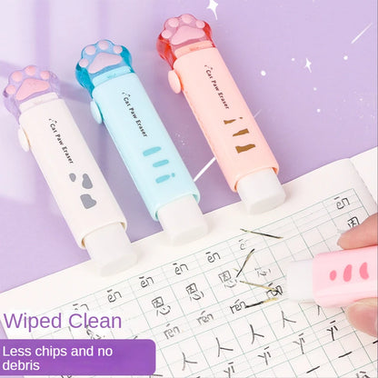 Gommes en caoutchouc patte de chat, 1 pièce,