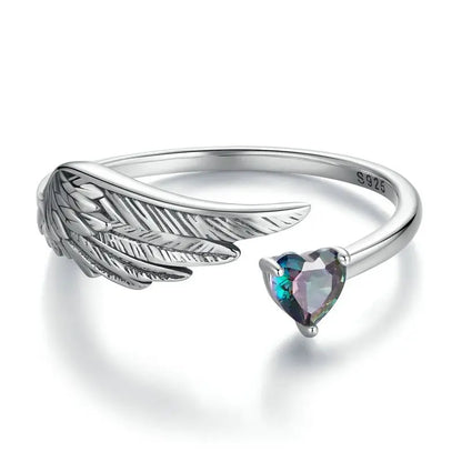 WOSTU-Bagues ajustables en argent regardé 925 pour femme, bijoux originaux empilables, taille ouverte