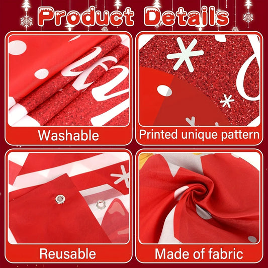 Bannière de porte suspendue de noël, décoration de joyeux noël pour la maison, boîte cadeau de festival, porte de noël, Navidad Notal Noel, nouvel an 2026