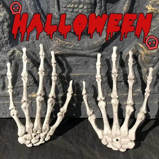 Main de Squelette Réaliste en Plastique, Décoration d'Halloween, Modules de Taille Réelle, Fausse Main Humaine, ixde Zombie Sophia, Accessoires Effrayants de Terreur