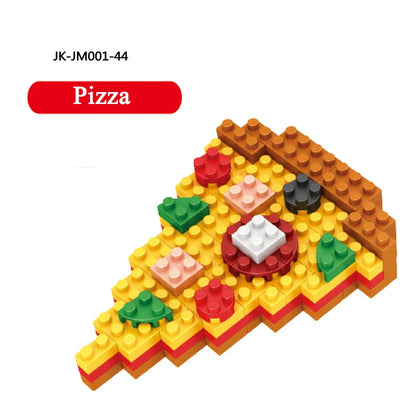 Mini blocs Moc Fast Food Burger crème glacée frites français blocs de diamant bricolage Puzzle assemblage ornement jouets pour enfants cadeau de vacances