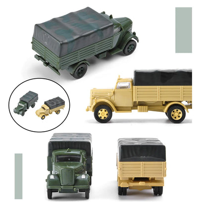 Ensemble de construction de véhicules blindés à assembler, objets de collection, camion, 1/72, 4D, 2 pièces