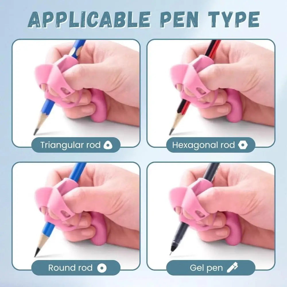 Porte-crayons en Silicone, 1 pièce, doux et confortable, stylo Flexible et robuste, outil d'aide à l'écriture