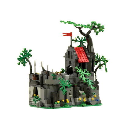 Blocs de construction de château médiéval MOC, cadeau d'architecture créative pour les amateurs