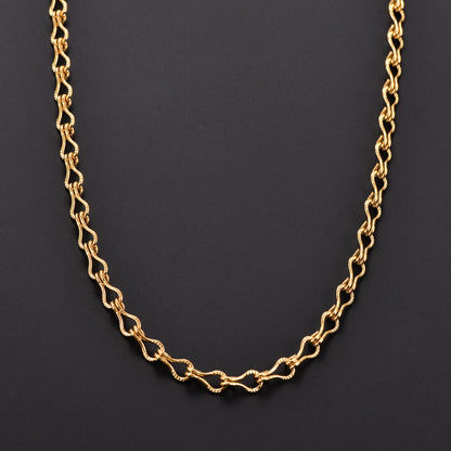 Collier en acier inoxydable pour femmes, chaîne de cou à maillons en forme de guitare, Punk, couleur argent et or, ras du cou, bijoux en métal, 4.6mm
