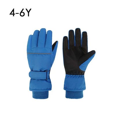 Gants de Ski imperméables pour enfants et adultes, épais, pour Snowboard, doublure polaire d'extérieur, gants d'hiver pour la famille, pour garçons et filles