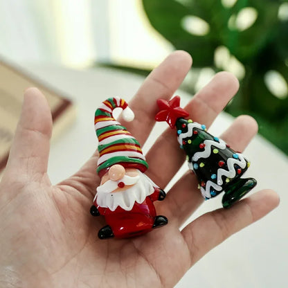 Ornements en verre pour arbre de noël en cristal, décoration de maison, série de noël, décorations de salle en cristaux pour cadeau