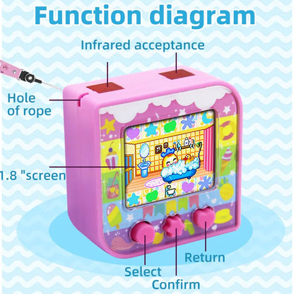 Tamagotchi – Console de jeu électronique originale pour animaux de compagnie, Version anglaise, écran couleur, jouets de développement pour animaux de compagnie, cadeaux