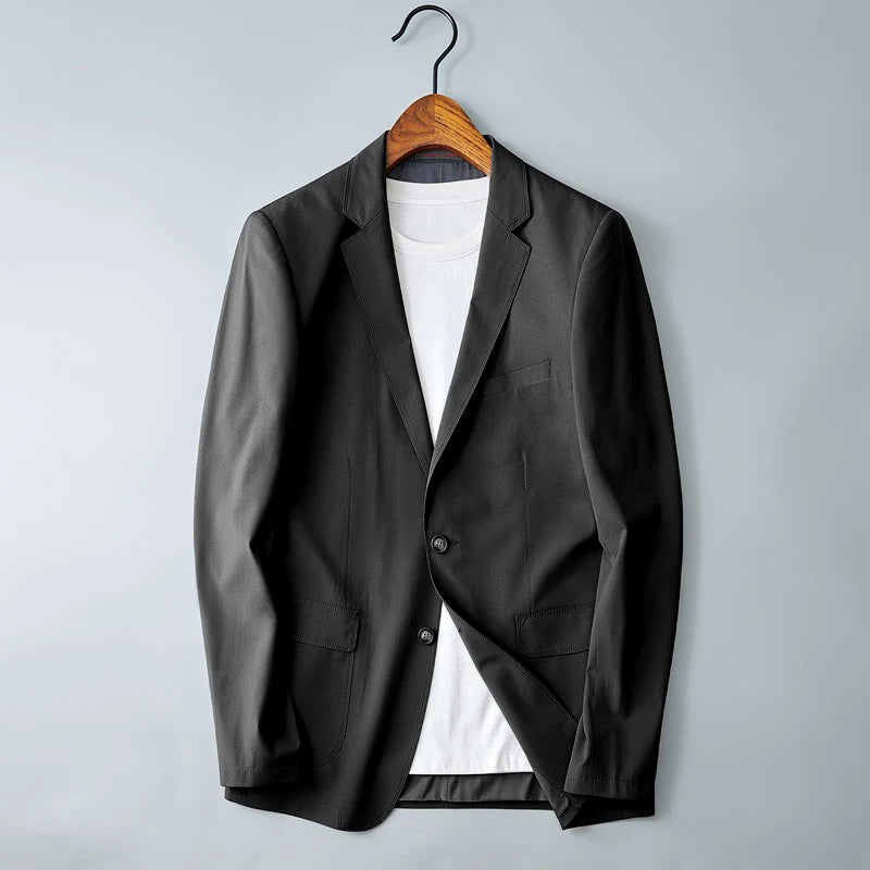 Printemps 2024 hommes mode beau affaires Version coréenne mince couleur unie costume décontracté veste acétate M-4XL nouveauté