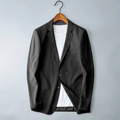 Printemps 2024 hommes mode beau affaires Version coréenne mince couleur unie costume décontracté veste acétate M-4XL nouveauté