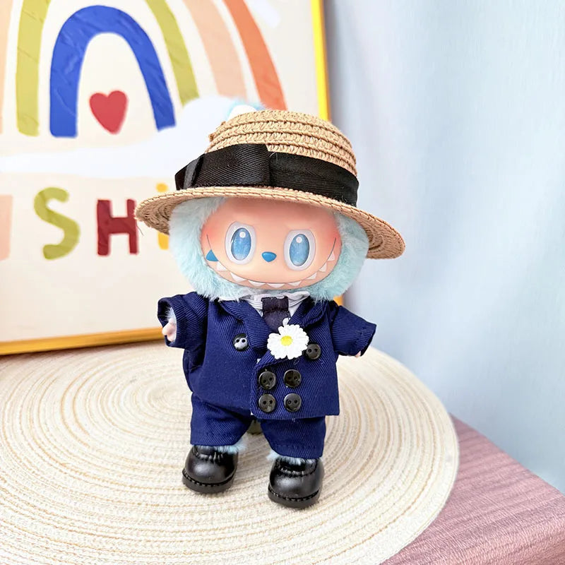 Labubu I II vêtements pendentif Labubu assis bébé vêtements mode costume accessoires mignons