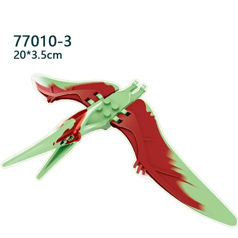 Mini bloc de construction jouet dinosaure jurassique Puzzle Animal tyrannosaure Rex ptérosaure bloc de construction jouet cadeau pour enfants