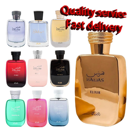 Parfums arabes originaux de haute qualité, 100ML, excellents parfums durables, Spray corporel unisexe, cadeaux de luxe élégants et rafraîchissants