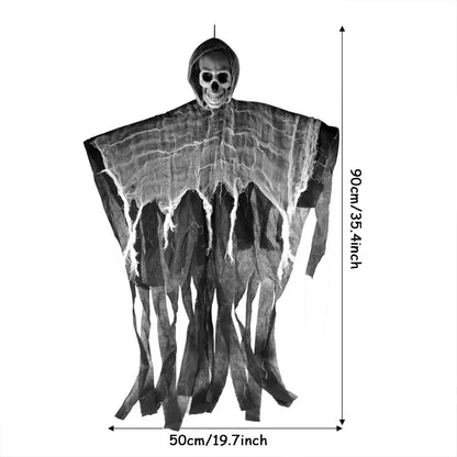Ornement fantôme crâne suspendu pour Halloween, décoration de maison hantée, accessoires d'horreur, fête d'halloween, décoration intérieure et extérieure de Bar de cour