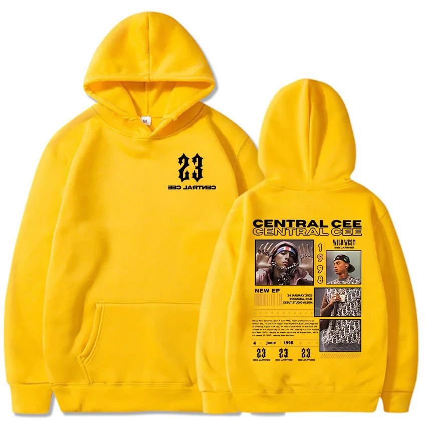 Central Cee-Sweats à capuche College, manches longues, pulls à capuche, streetwear, impression évasée, vêtements de mode, unisexe, CAN'T RUSH GREATNESS