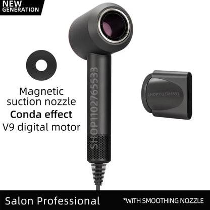 Sèche-cheveux électrique ionique 5 en 1, sèche-cheveux sans lame à grande vitesse, Ion négatif professionnel, 1.8M, Super sans feuilles