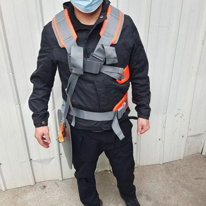 Harnais de débroussailleuse à Double épaule, sangle de coupe réglable rembourrée, ceinture d'outils de jardin permettant d'économiser du travail pour désherbage de tondeuse à gazon